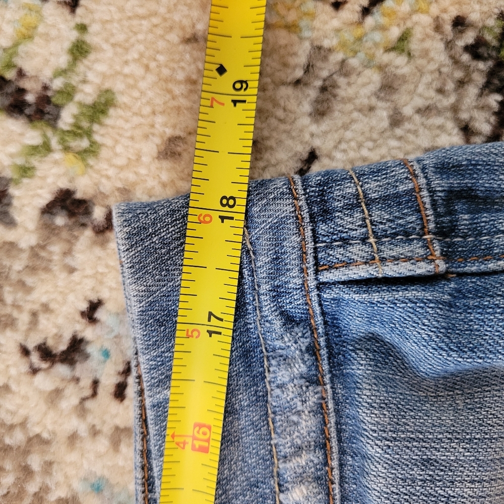 Candies Jeans‎ Y2K Mini Jean Skirt, Size Juiniors 13, 26in Waist - Picture 9 of 9